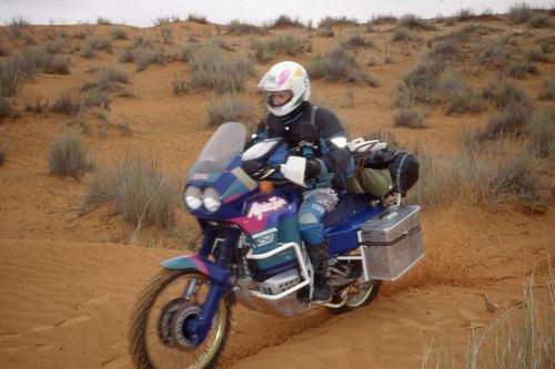 Motorad Wüste