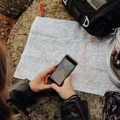 Navigation avec portable moto