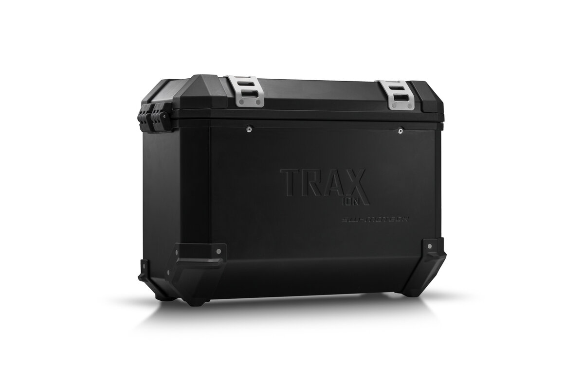 Aluminum case TRAX ION L, 37 l, left side, black - SW-MOTECH