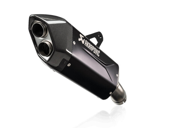 Sistema di scarico Akrapovic Slip-On Argento. Kawasaki KLE500 / SE (26-).