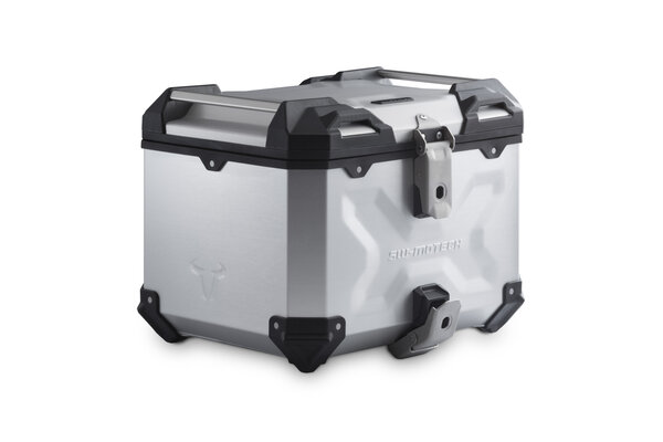 TRAX ADV top case Aluminum. 38 l. Silver.