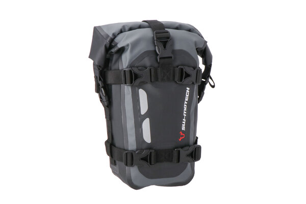 Drybag 80 tail bag 8 l. Grey/black. Waterproof.
