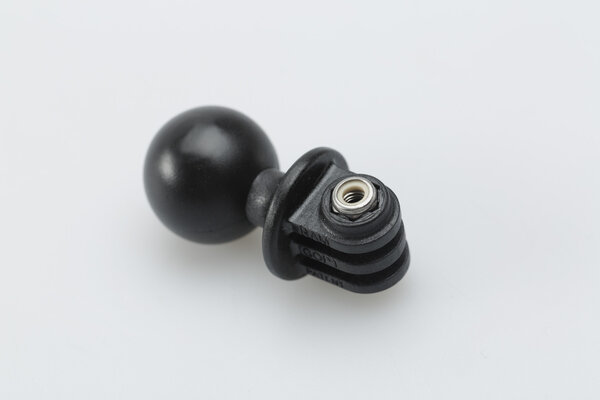 Sfera da 1" con attacco per videocamera GoPro Per braccio RAM. Nero.