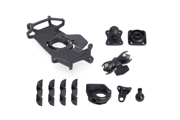 Universal GPS mount kit with T-Lock Smartphone Incl. 2" socket arm, for handlebar/mirror thread