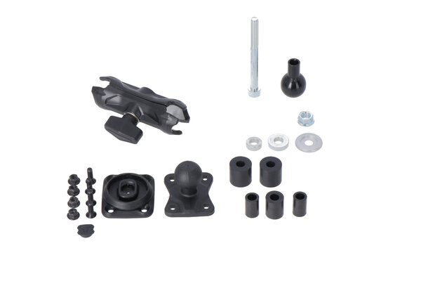 GPS mount kit for head tube with T-Lock For Ø 12,5-25 mm. 1" ball, socket arm, T-Lock.