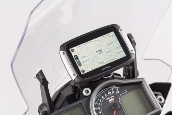 Soporte GPS para salpicadero Negro. KTM 1050/1090/1190 Adventure.