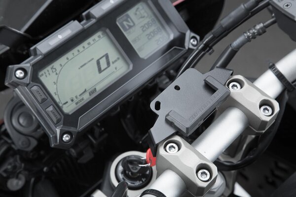 GPS mount for handlebar Black. Yamaha MT-09 Tracer/ Tracer 900GT.