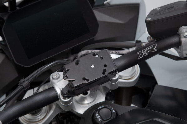Supporto navigatore per manubrio. B-stock Nero. Modelli BMW.