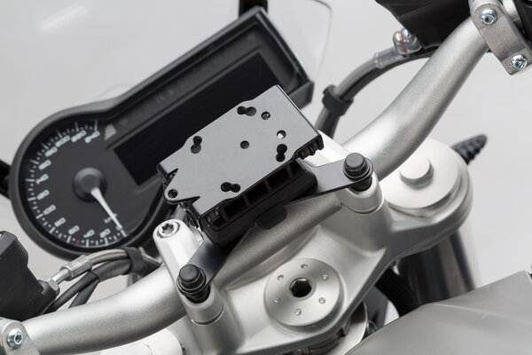 GPS mount for handlebar Black. BMW / Triumph models, Himalayan.