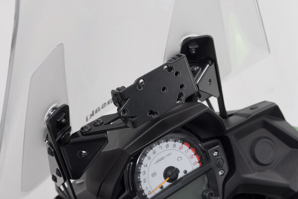 Support GPS pour cockpit Noir. Kawasaki Versys 650 (14-21).