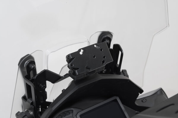 Supporto GPS da cruscotto Nero. Kawasaki Versys 1000 (18-) / 1100 (24-).