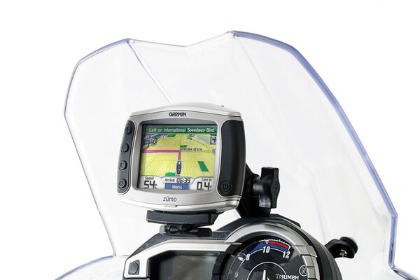 Supporto GPS da cruscotto Nero. Triumph Tiger 800 / 800 XC, XR (10-17).