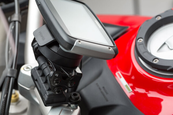 Navi-Halter am Lenker Schwarz. Ducati Multistrada 1200/ 950/ 1260/ V2.