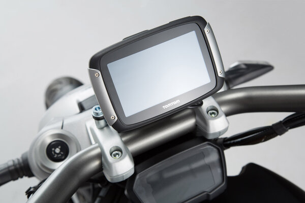 Support GPS pour guidon Noir. Ducati XDiavel/S (16-).