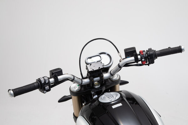 GPS mount for handlebar Black. Ducati Scrambler 1100 Sport (17-).