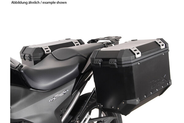 EVO side carriers Black. Honda NC700S/X (11-14),NC750S/X (14-15).