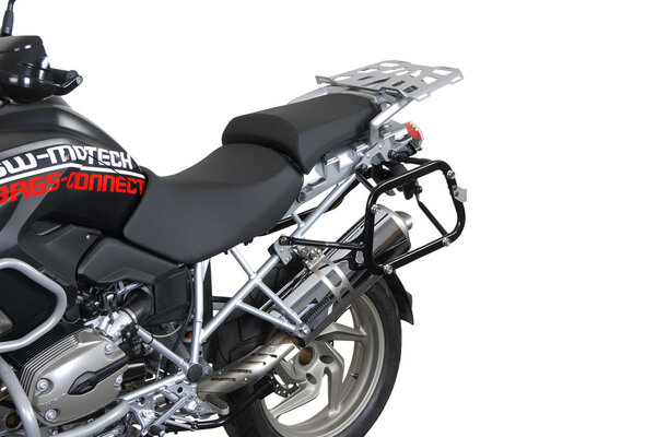 EVO side carriers Black. BMW R1200GS (04-12) / Adv (06-13).