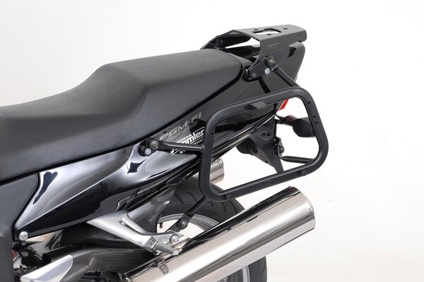 EVO side carriers Black. Honda CBR1100XX Blackbird (99-07).