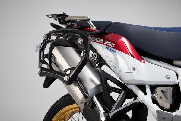 Support latéral PRO - Version off-road Noir. Honda Africa Twin / Adv Sports (18-).