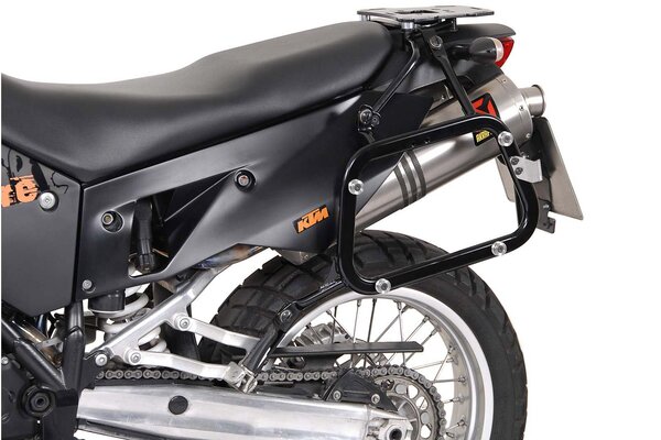 EVO side carriers Black. KTM LC8 950 / 990 Adventure.