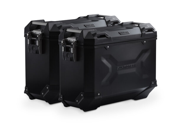 TRAX ADV aluminium case system Black. 37/37 l. BMW F650GS (-07) / G 650GS (11-).