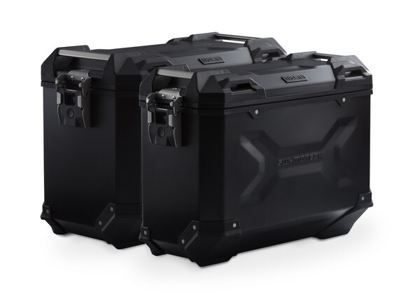 TRAX ADV aluminium case system Black. 45/37 l. BMW F 750/800 GS, F 850 GS/Adv.