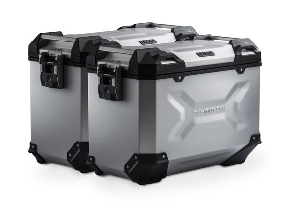 Sistema valigie in alluminio TRAX ADV Argento. 45/45 l. Honda X-ADV (16-20).