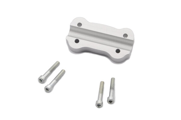 Bar riser H=18 mm. Silver. Kawasaki Versys 650 (07-14).