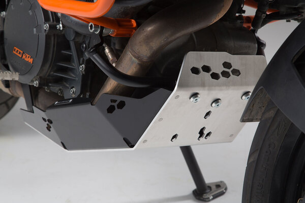 Sabot moteur Noir/Gris. KTM 1090 Adv, 1190 Adv/R, 1290 SAdv.