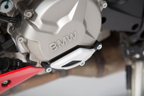 Motorgehäusedeckel-Schutz Schwarz/Silbern. BMW S1000R / RR / XR.