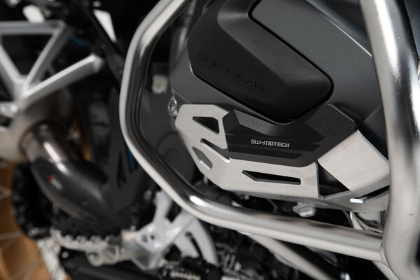 Cylinder guard Black/Silver. BMW R 1250 GS, R 1250 R.