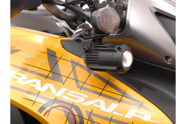 Support pour feux additionnels Noir. Honda XL700V Transalp (07-12).