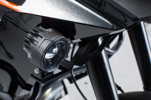 Soportes para luces Negro. KTM 1050/1090 Adv., 1190 Adv./R.