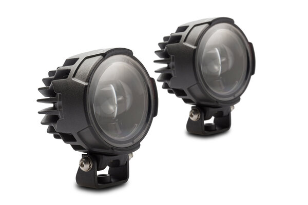 Set de luces antiniebla EVO Negro. Honda CRF1100L/Adv. Sp. (19-). Anillo SBL.
