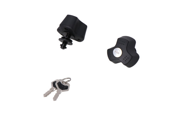 Anti-theft protection for EVO carrier QUICK-LOCK function. 2 matching locks, 2 keys.