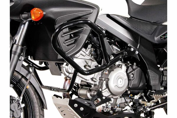 Barra di protezione motore Nero. Suzuki DL650 V-Strom (11-) / XT (14-).