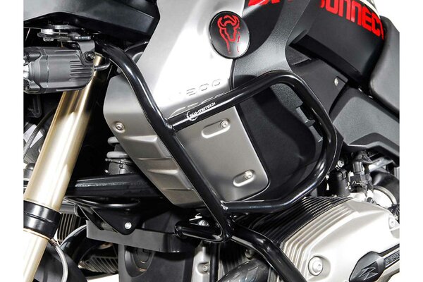 Upper crash bar Black. BMW R 1200 GS (08-12).With Crashbar only.