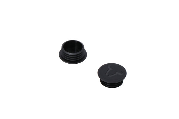 Tapones chasis protecciones laterales de motor Negros. Por par.