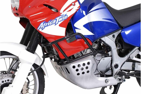 Barra di protezione motore Nero. Honda XRV 750 Africa Twin (93-03).