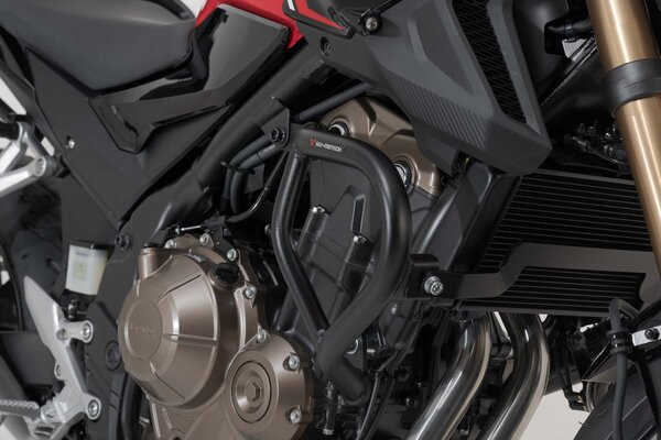 Protecciones laterales de motor Negro. Honda CB500F (12-).