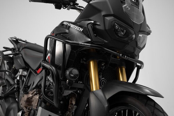 Crashbars supérieurs Noir. Honda CRF1000L Africa Twin (15-).