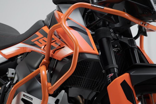 Barra di protezione superiore Arancio. KTM 790 Adv/R (19-21), 890 Adv/R (20-22).