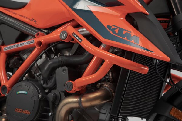 Protecciones laterales de motor Naranja. KTM 1290 Super Duke R / EVO (19-).