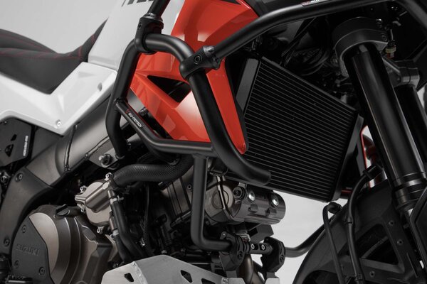 Barra di protezione motore Nero. Suzuki V-Strom 1050 (19-).