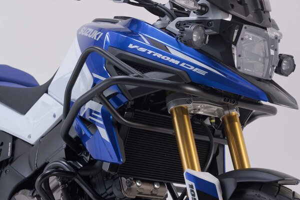 Barra di protezione motore Nero. Suzuki V-Strom 1050DE (21-).