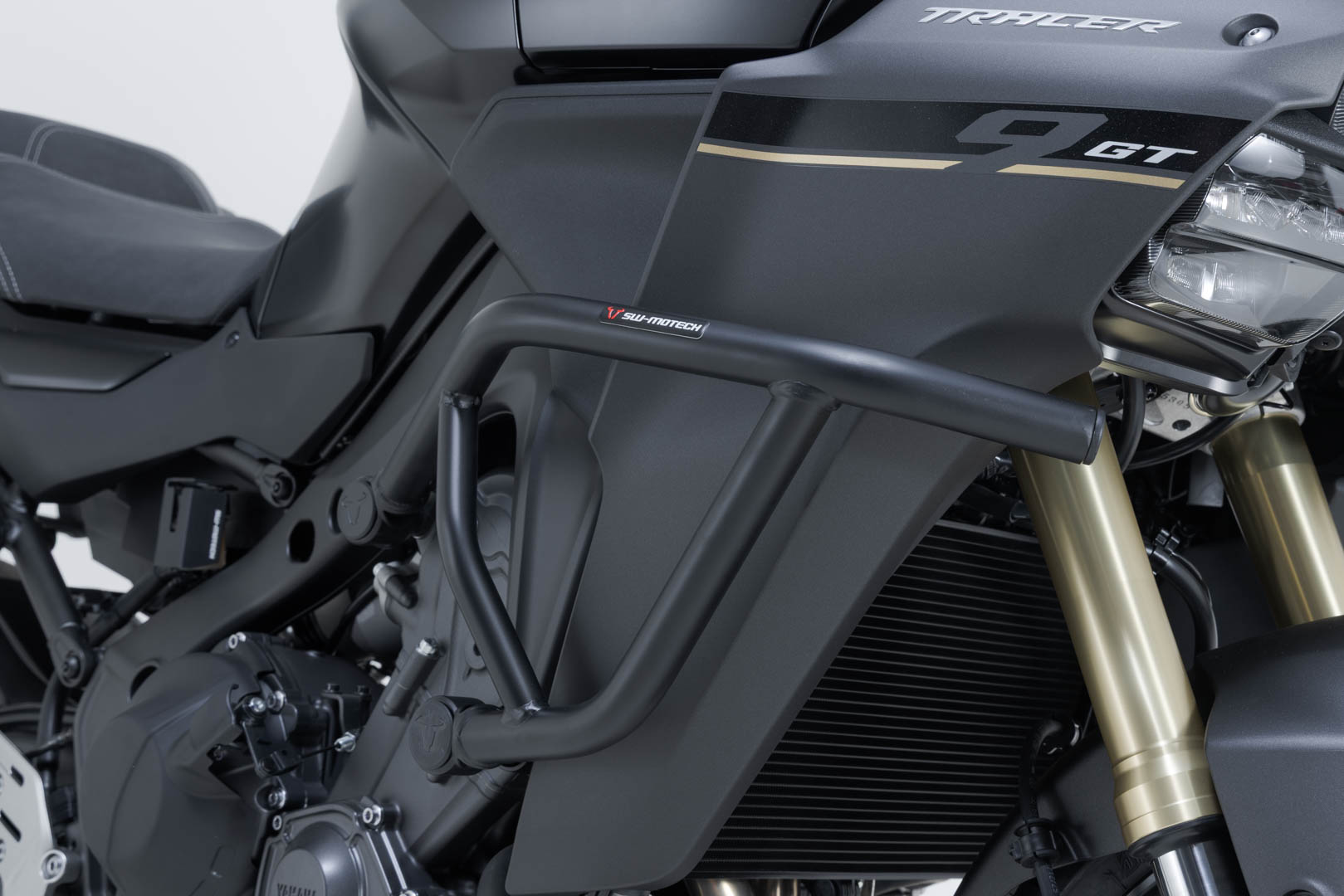 Barra di protezione motore Nero. Yamaha Tracer 9 GT / GT+ (24-).