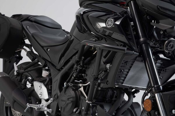 Protecciones laterales de motor Negro. Yamaha MT-03 (16-).