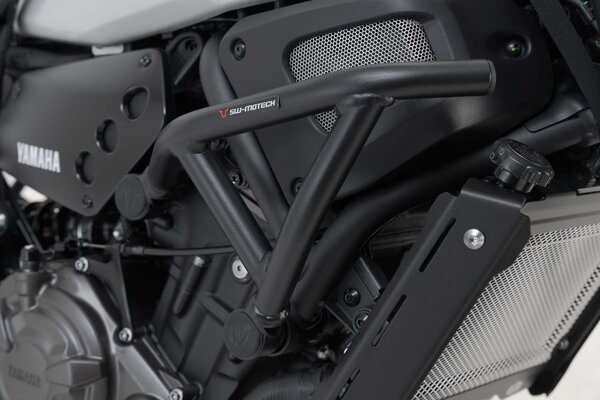 Barra di protezione motore Nero. Yamaha XSR700 (15-) / XSR700 XT (19-).