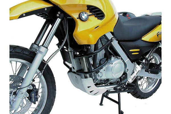 Protecciones laterales de motor Negro. BMW F 650 GS / Dakar (99-07).