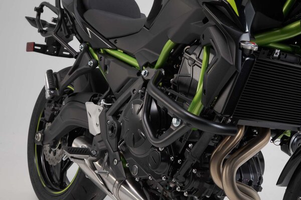 Barra di protezione motore Nero. Kawasaki Z650 (16-) / Z650RS (21-).